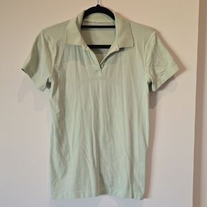 lululemon athletica Short-Sleeve Polo in Mint Green